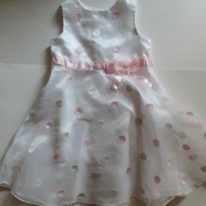 Girl's 4 T Youngland Multi- Colored Polka Dot Dress